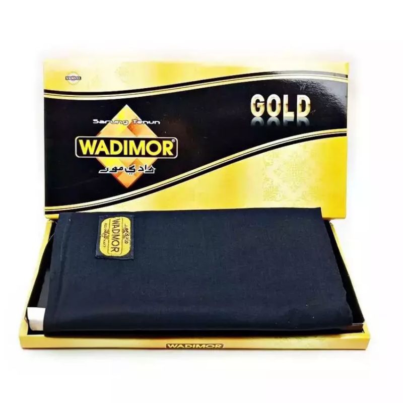 Sarung Pria ( Warna Hitam - Polos ) Merk Wadimor