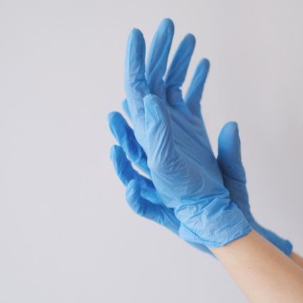 Sarung tangan NITRILE handscoon medis glove/ sarung tangan karet 1 box  handscoon gloves  latex nitr