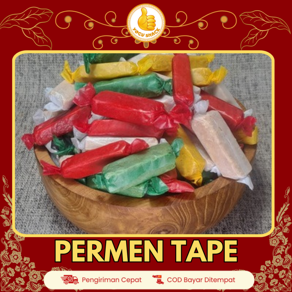 

Permen Tape Manis Asli Tradisional 250gr | Camilan Jadul Khas Indonesia - Yogu Snack