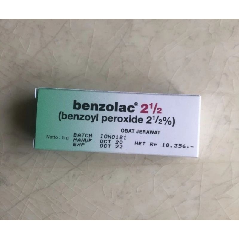 Benzolac 2.5 - krim jerawat - kulit berjerawat - BPOM