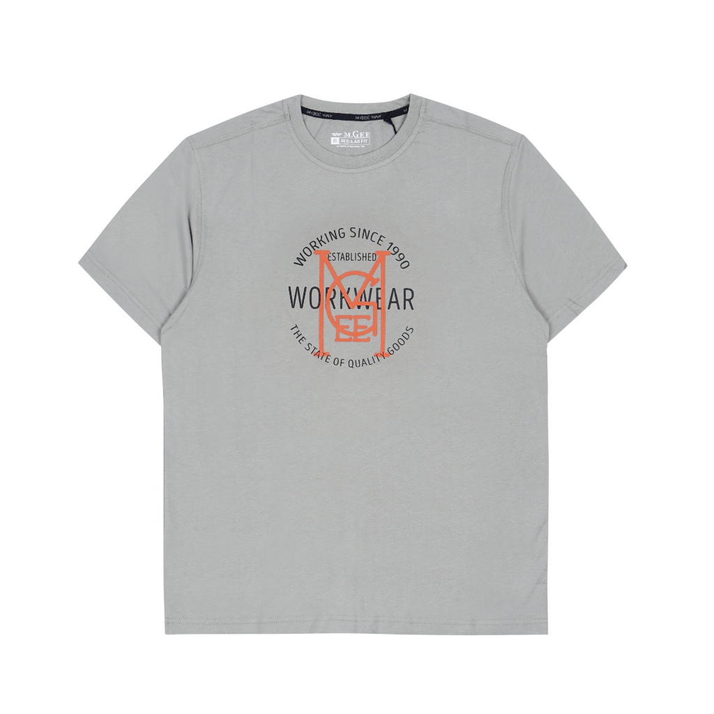 Kaos Original MGEE - Kaos Kasual Lengan Pendek Pria Original MGEE Oliver CKPR 142 Grey