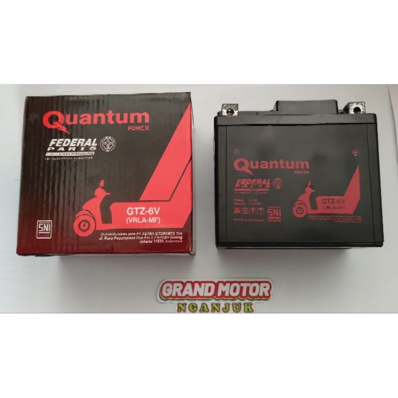 Aki Kering Federal Quantum GTZ6V GTZ-6V Vario 125 Vario 150