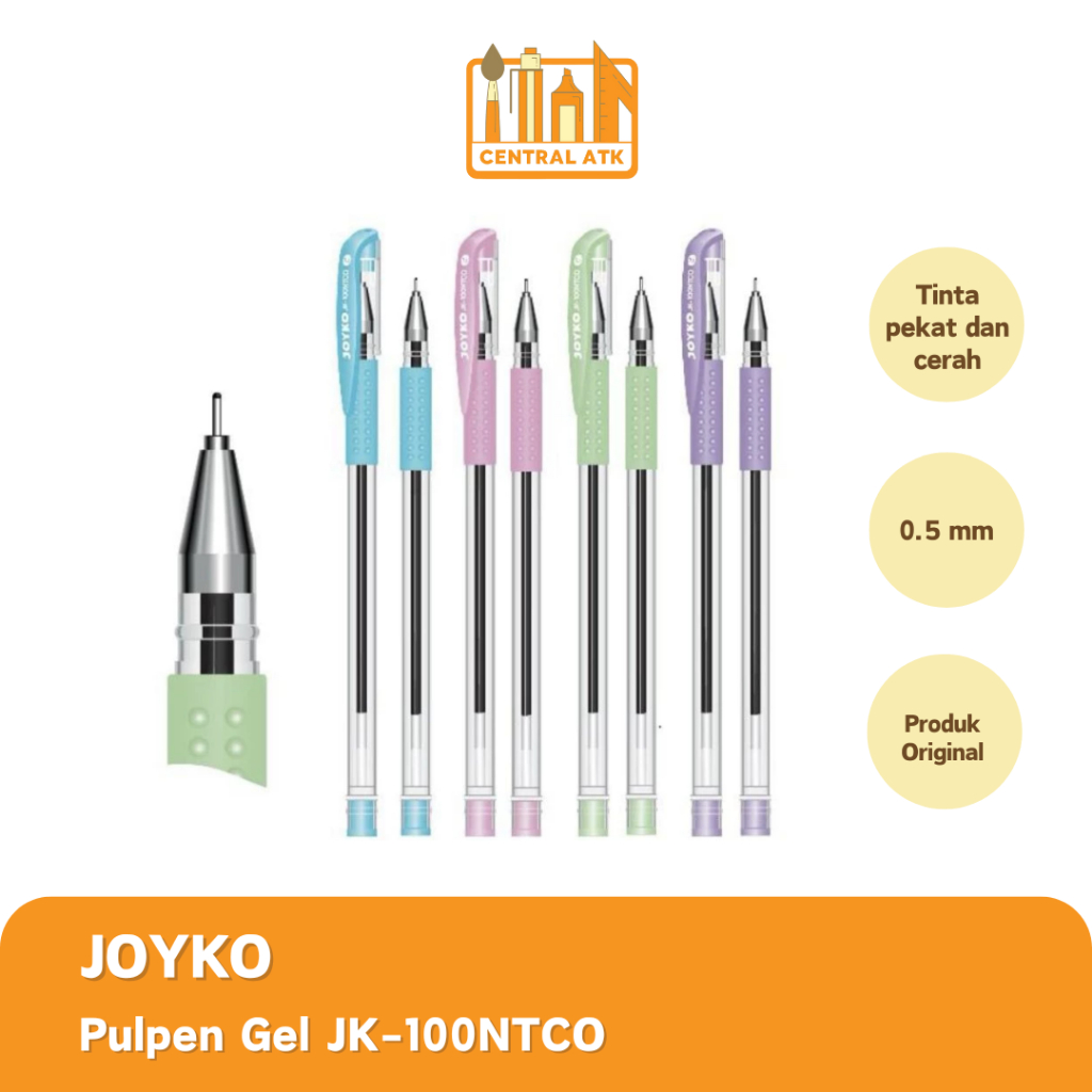 

PULPEN / BOLPEN GEL JOYKO JK-100NTCO (1 PACK) MURAH