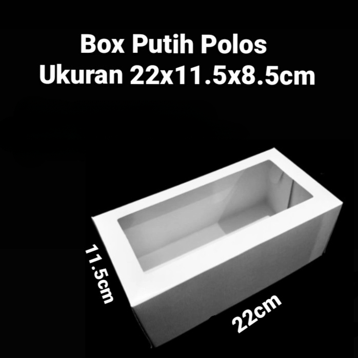

Box Putih Polos Cocok Untuk Bolu Gulung Marmer Cake 22x11.5x8.5cm