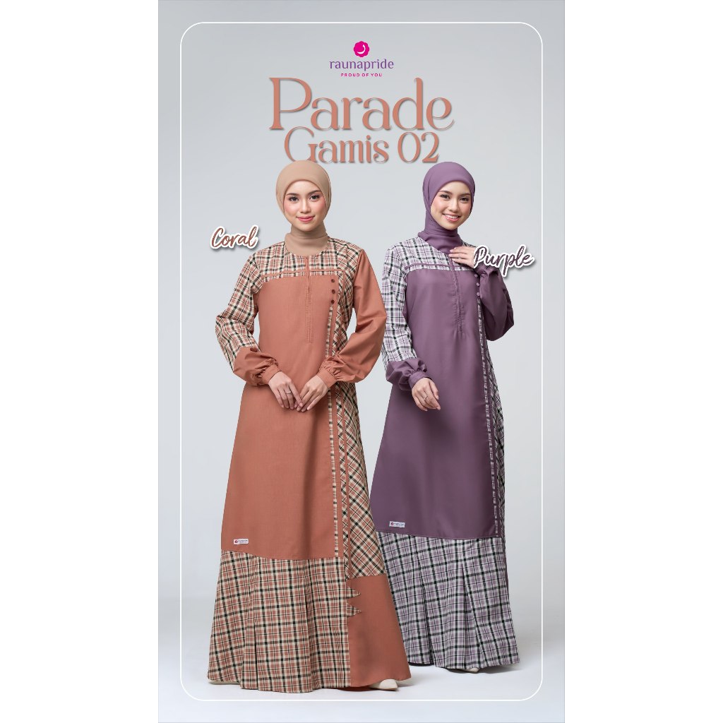 RAUNA PG 02 / RAUNA PARADE GAMIS 02 / PG 02 DRESS BY RAUNA / RAUNA GAMIS TERBARU
