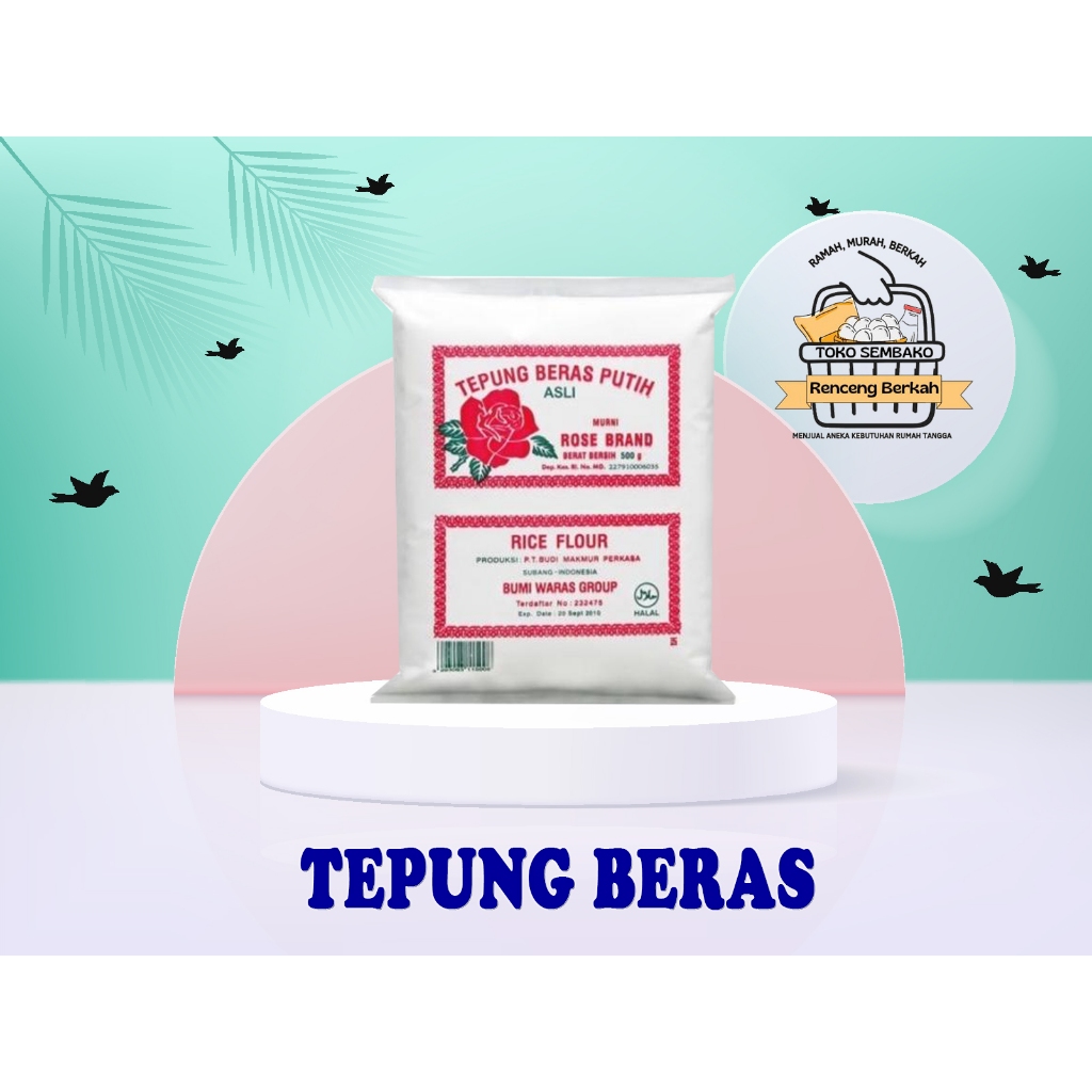 

Tepung Beras Putih Rose Brand 500 Gram Original