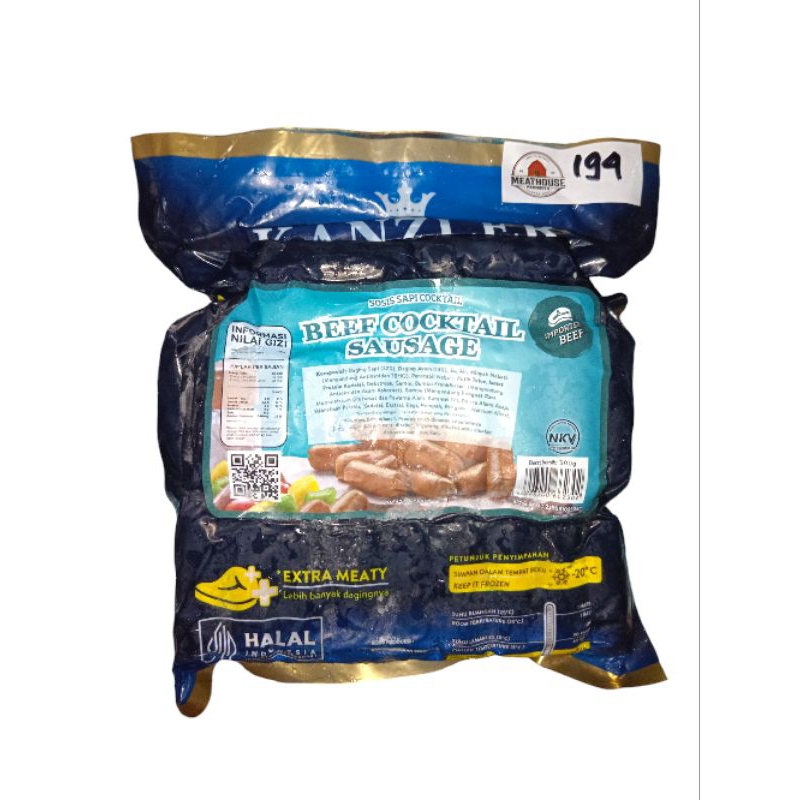 

Kanzler Sosis Cheese - Beef Cocktail 500 gr