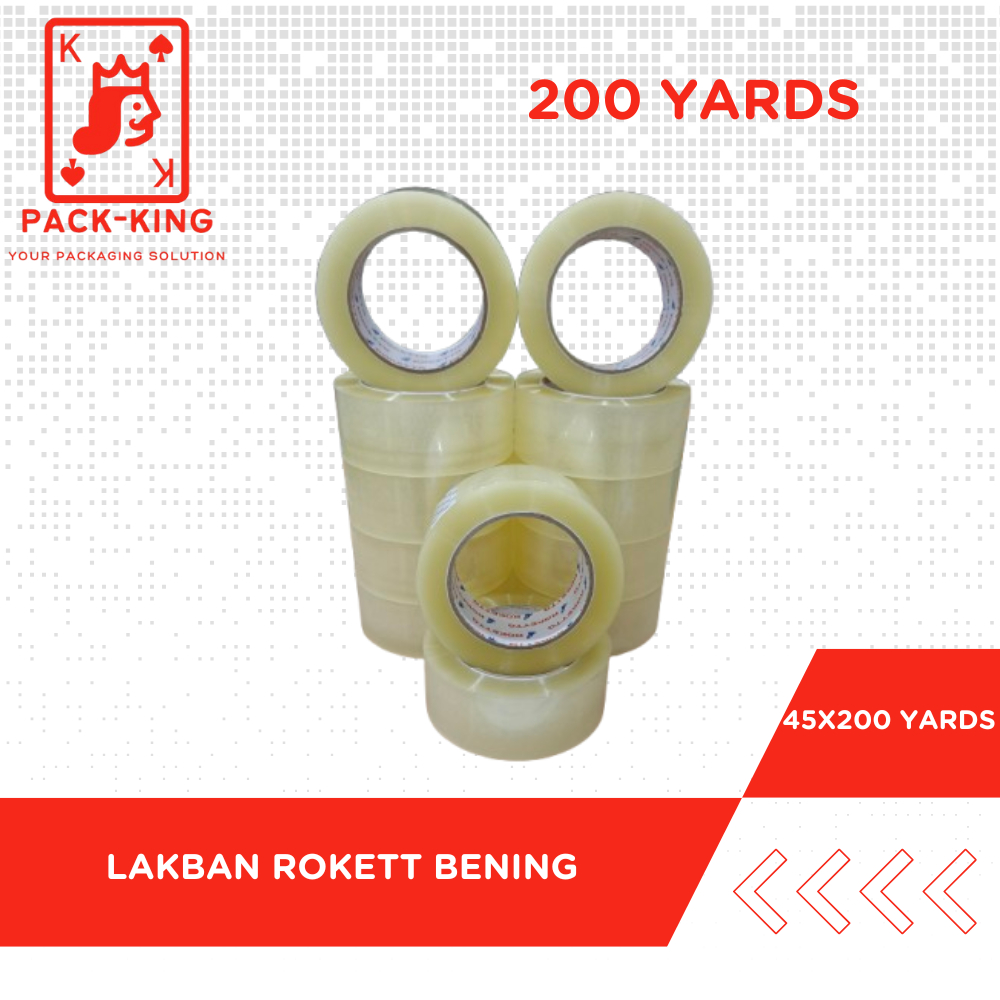

LAKBAN BENING COKLAT ROKETT 2INCH(45mm) X 200YARDS MURAH TOP ASLI / LAKBAN COKLAT BENING ROKETT 200Y
