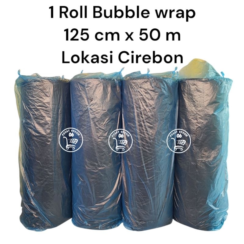 

1 Roll 50 m Bubble wrap Hitam Putih Cirebon lebar 125 cm Instan dan Cargo