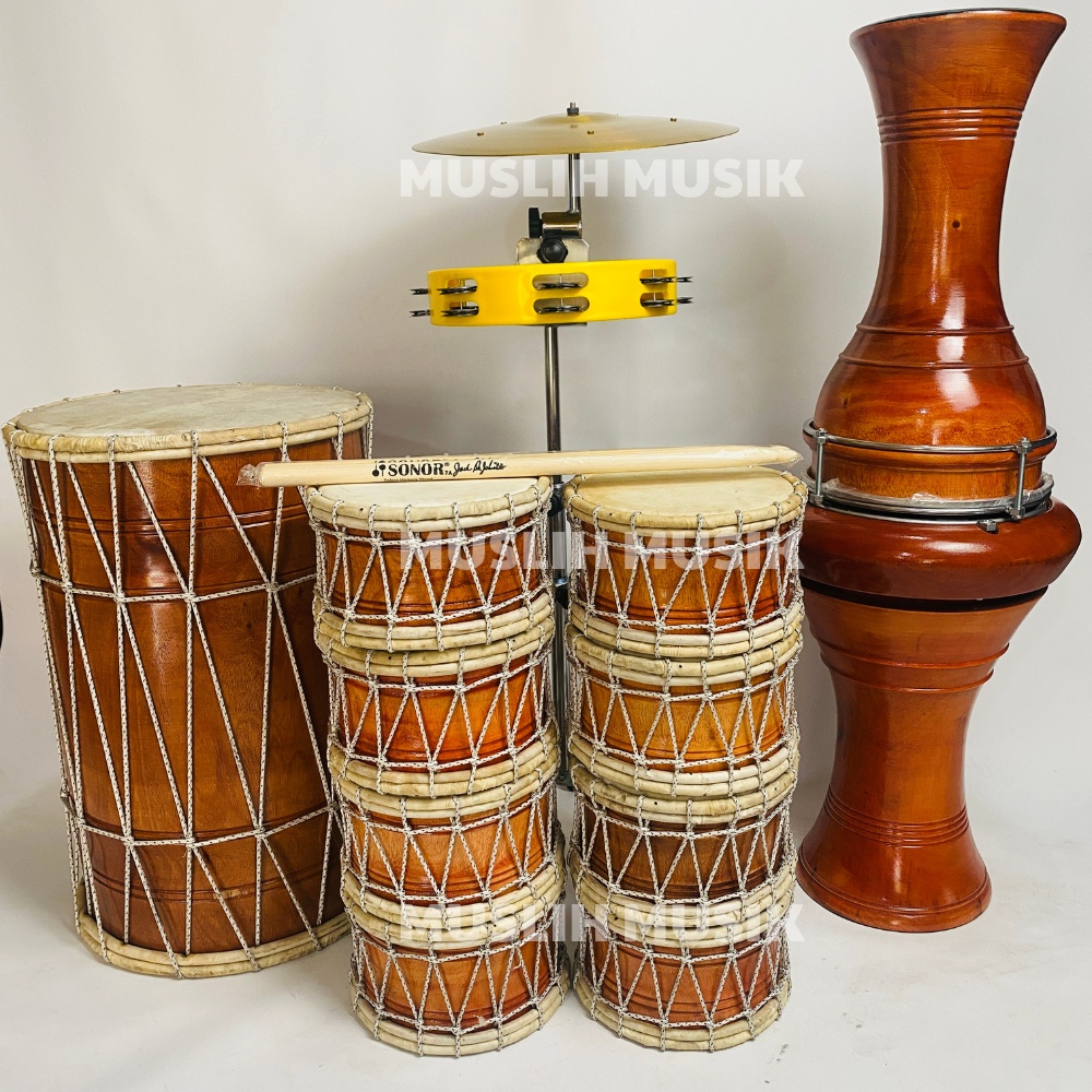 Marawis Polos Lengkap 12 Alat Kualitas Premium FREE TAS -NM