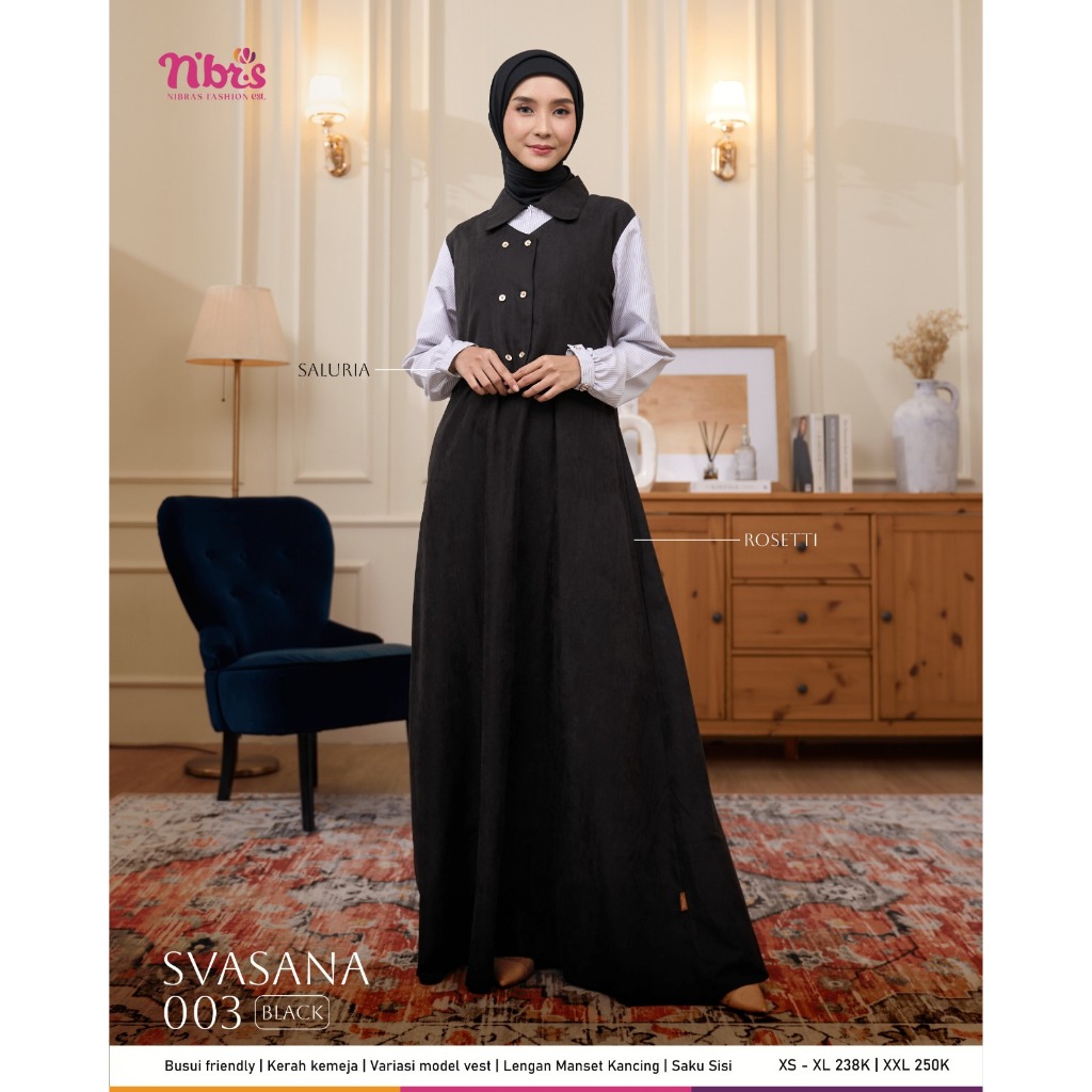 GAMIS REMAJA POLOS NIBRAS // GAMIS REMAJA KEKINIAN // GAMIS NIBRAS POLOS SVASANA 003