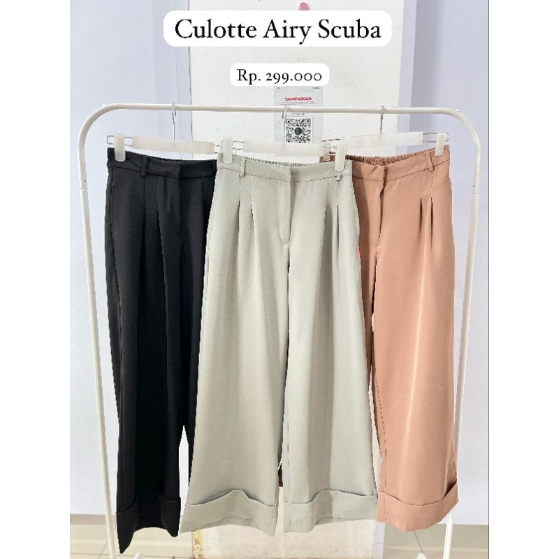 Culotte airy scuba dauky celana dauky