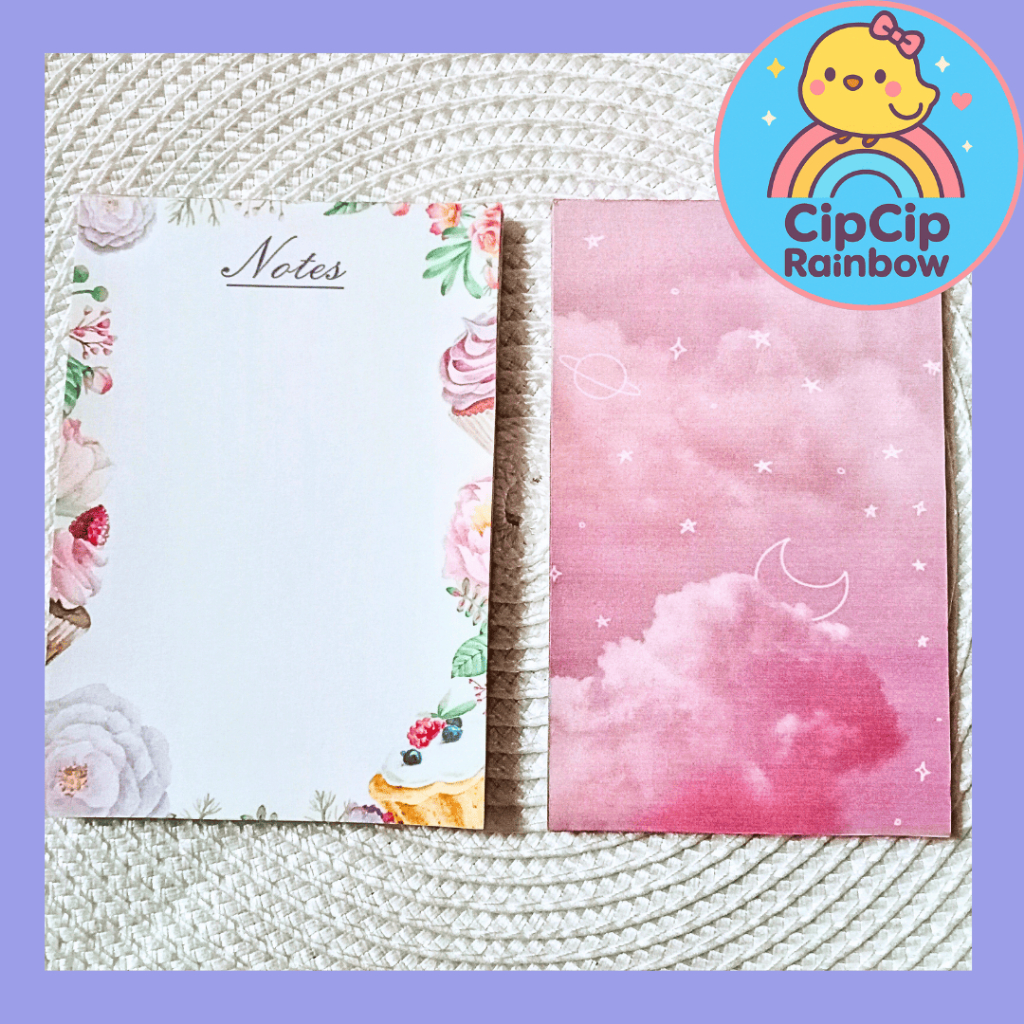 

Memopad Kertas Catatan Aesthetic (50 Lembar)