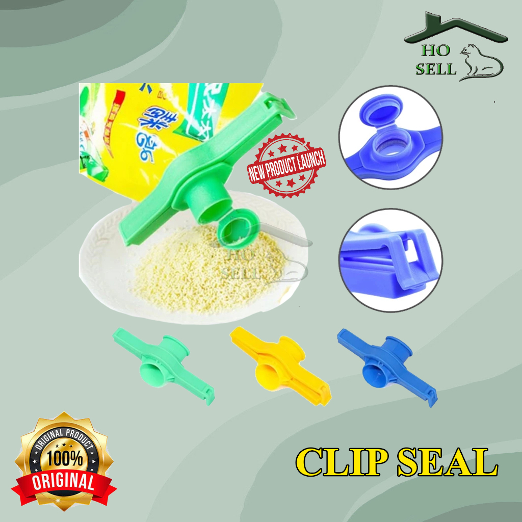 KLIP SEGEL PLASTIK PENUTUP MAKANAN DENGAN CORONG | Penjepit kemasan bungkus makanan ringan bumbu dap
