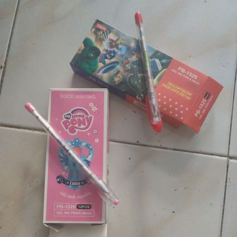 

Pulpen Gel fancy lucu 1 pak isi 12