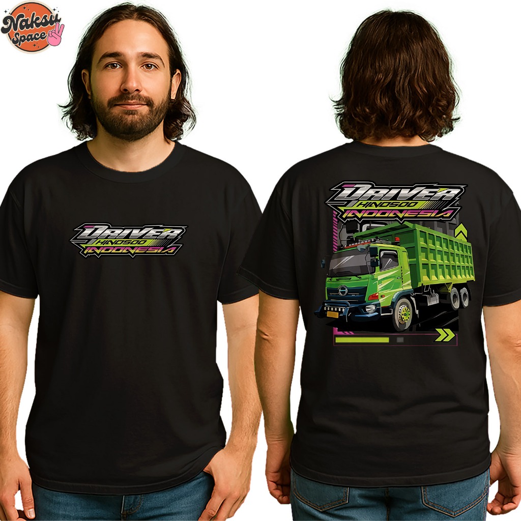KAOS TRUCK DRIVER HINO 500 BAJU TRUK DEWASA BAJU DISTRO KAOS DEWASA KAOS DRIVER TRUK