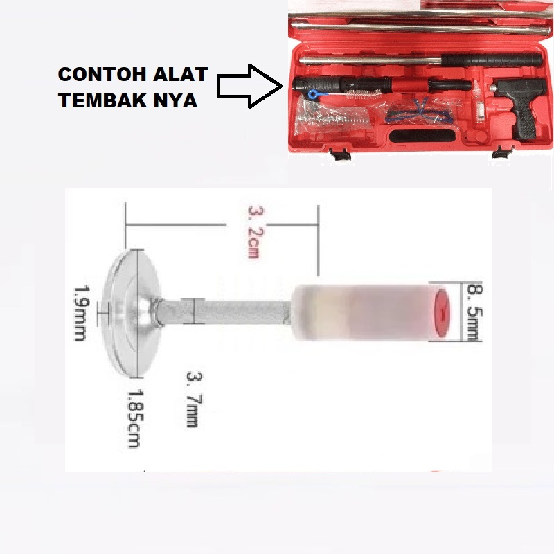 PAKU RAMSET 8MM UNTUK RAMSET PLAFON BESAR BETON TEMBAK T1000