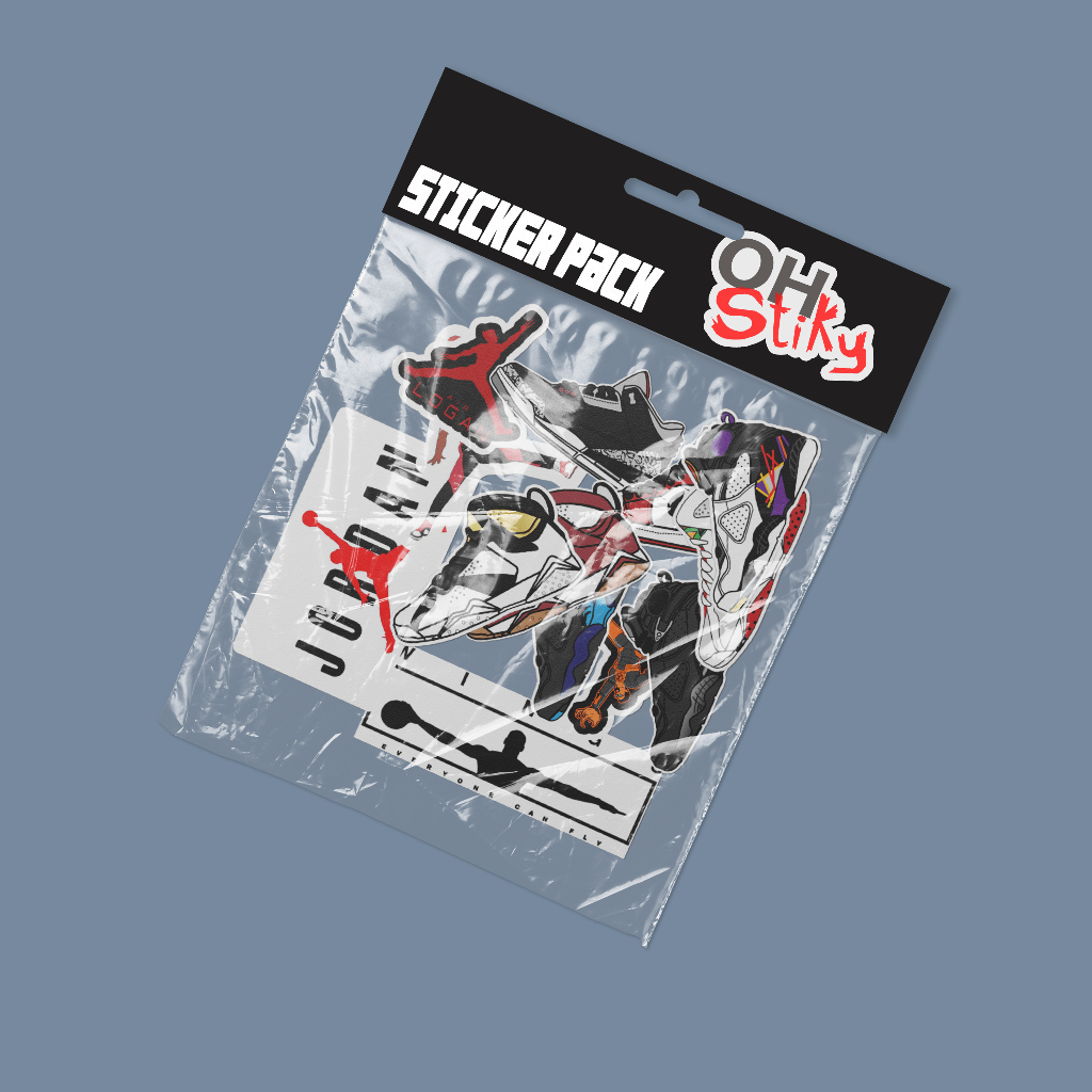 

Sticker stiker distro brand air jordan pack