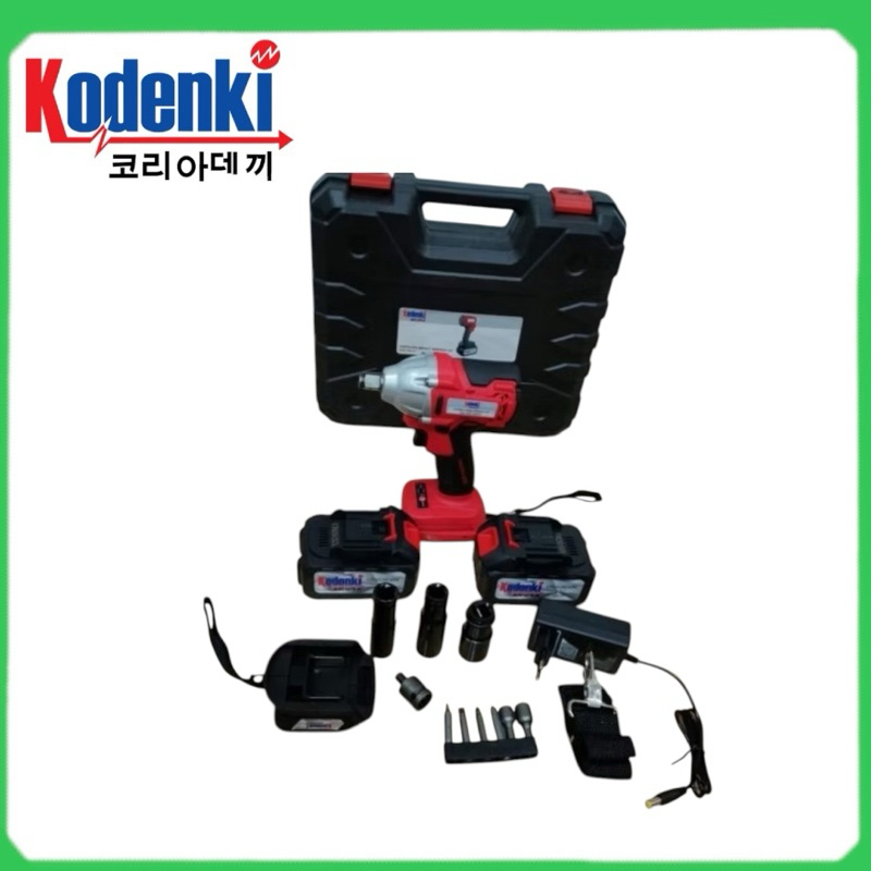 Kodenki mesin impact Wrench cordless Brushless baterai charger 21 volt