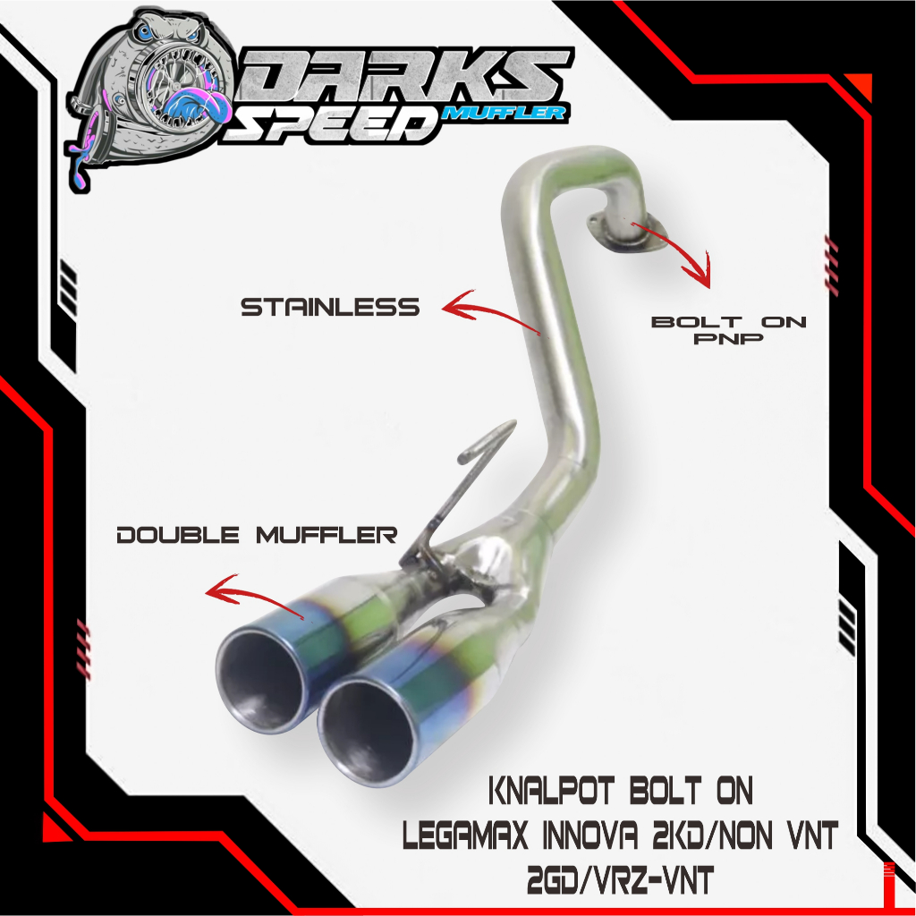 Muffler HKS Legamax Toyota Fortuner VRZ GR Innova Reborn 2GD 1GD