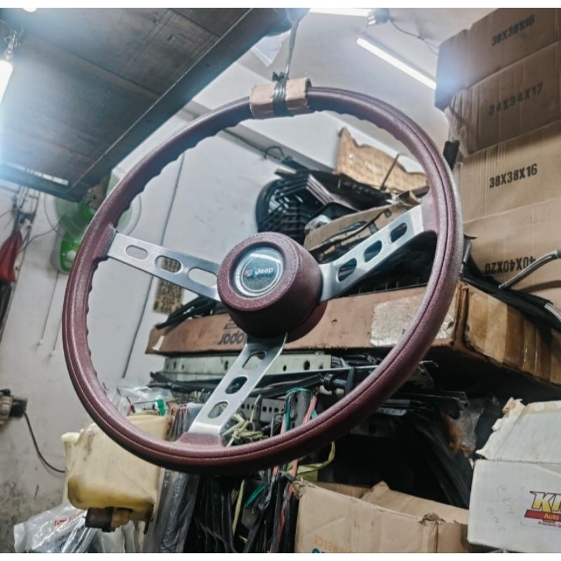 stir setir stering steering wheel non airbag copotan Jeep wrangler YJ CJ7 cherokee XJ 94