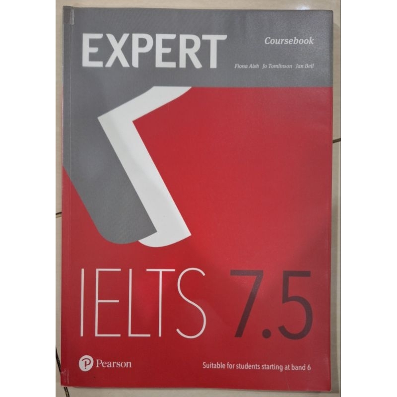 buku EXPERT IELTS 7.5 textbook coursebook Pearson kukche Fiona Aish Jo Tomlinson Jan Bell original