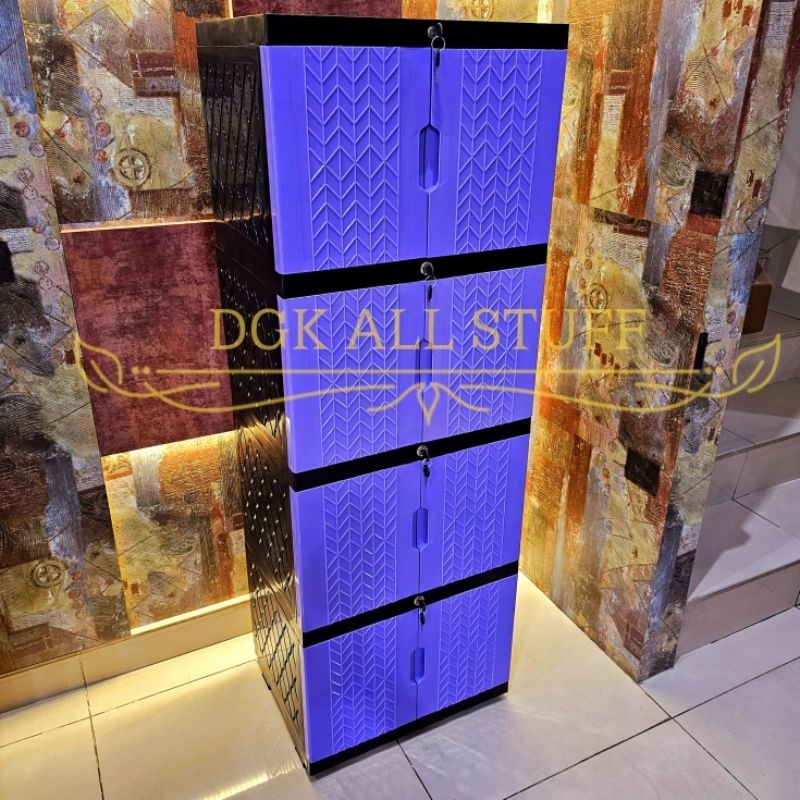 Lemari Kabinet Rak Baju Pakaian Anak Perlengakapan Bayi Dapur Piring Serbaguna Serba guna Plastik 4 