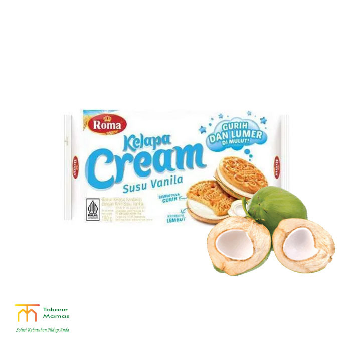 

Roma Kelapa Cream Susu Vanilla 180g