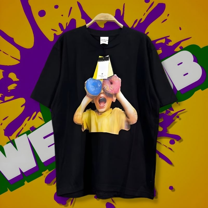 KAOS TSHIRT OVERSIZE ADEL HITAM DONAT BOY