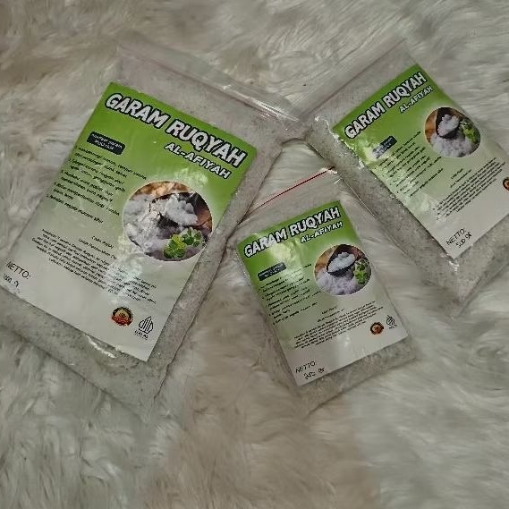 

ASLI GARAM RUQYAH AL-AFIYAH 250GR/500GR/1000GR DAPAT MENYEMBUHKAN PENYAKIT
