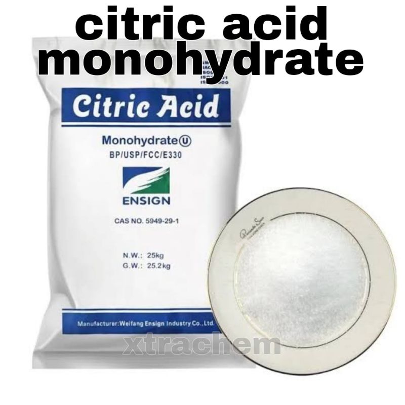 citric acid monohydrate 1kg 0,5kg biang sitrun asam sitrat / pembersih dapur / kerak lantai / pakaia