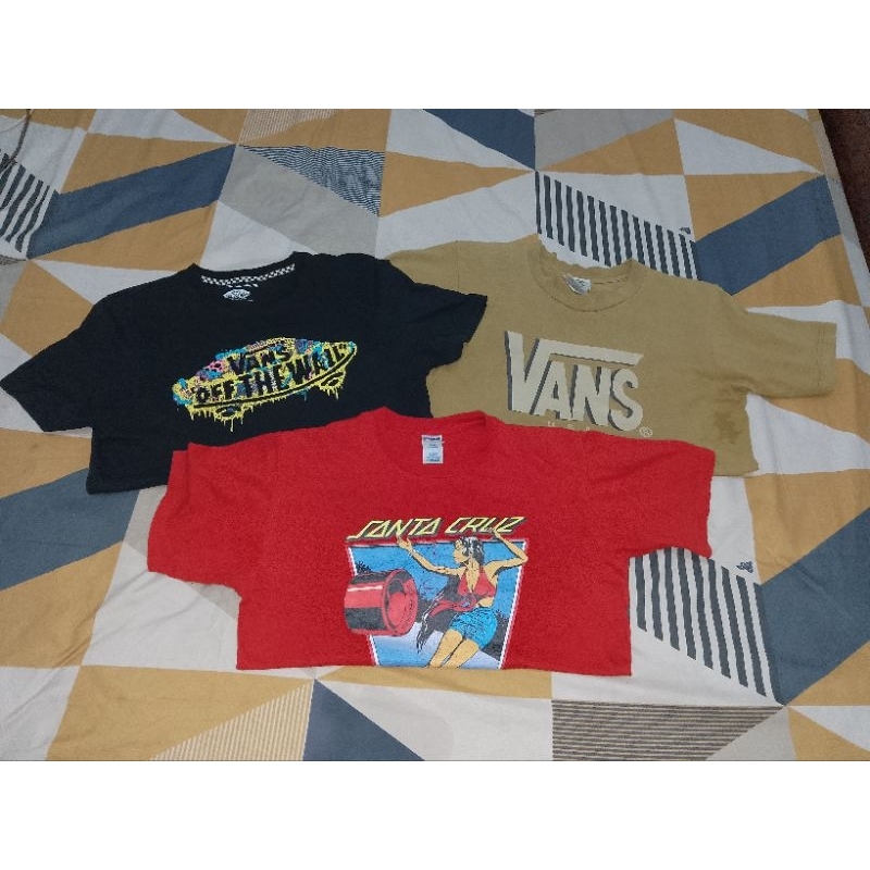kaos Vans & Kaos Santa Cruz Second