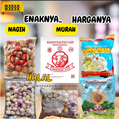 

Bakso Warisan AB isi 50 halal murni sapi