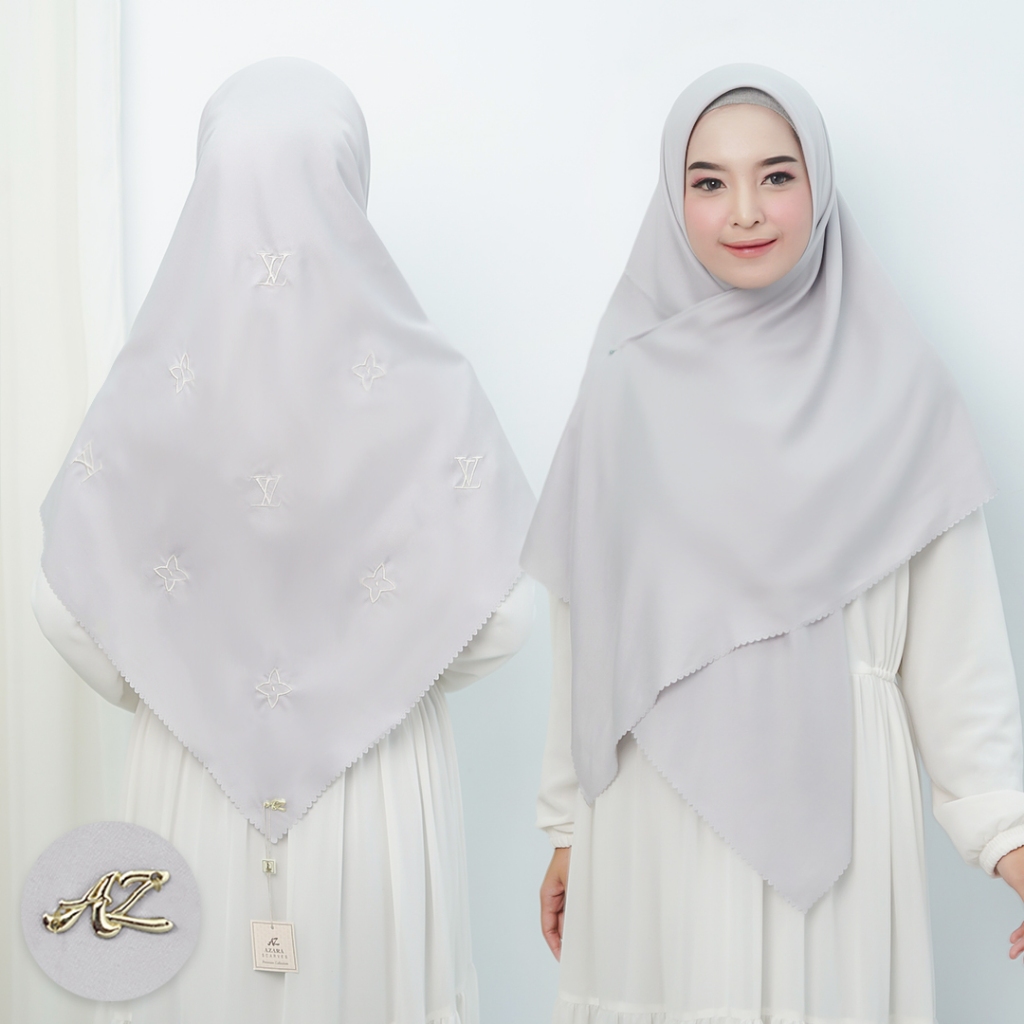 HIJAB VOAL SYARI BORDIR / JILBAB OSKARA SYARI MOTIF BORDIR TERBARU / KERUDUNG S4 SYARI 130 X130 MOTI