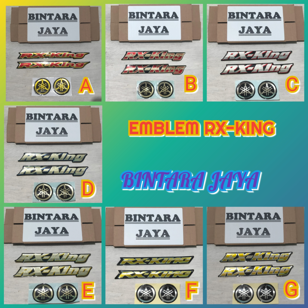 EMBLEM YAMAHA RX-KING TULISAN RX-KING VARIASI KEREN