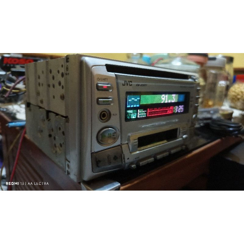 Tape Head unit JVC KW-XC877 .Tape mobil bekas jadul.