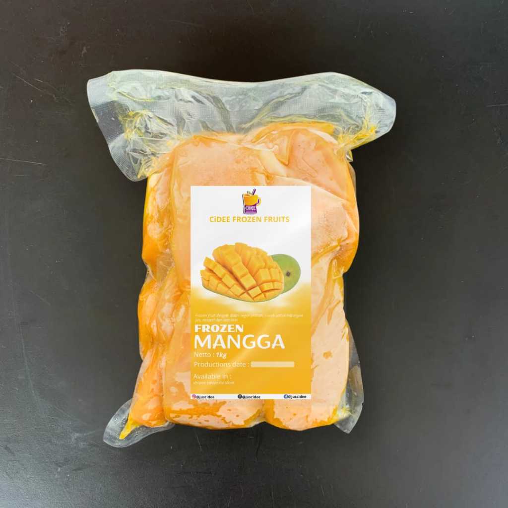 

Buah frozen mangga harum manis / Frozen mangga / Buah mangga beku 1 kg