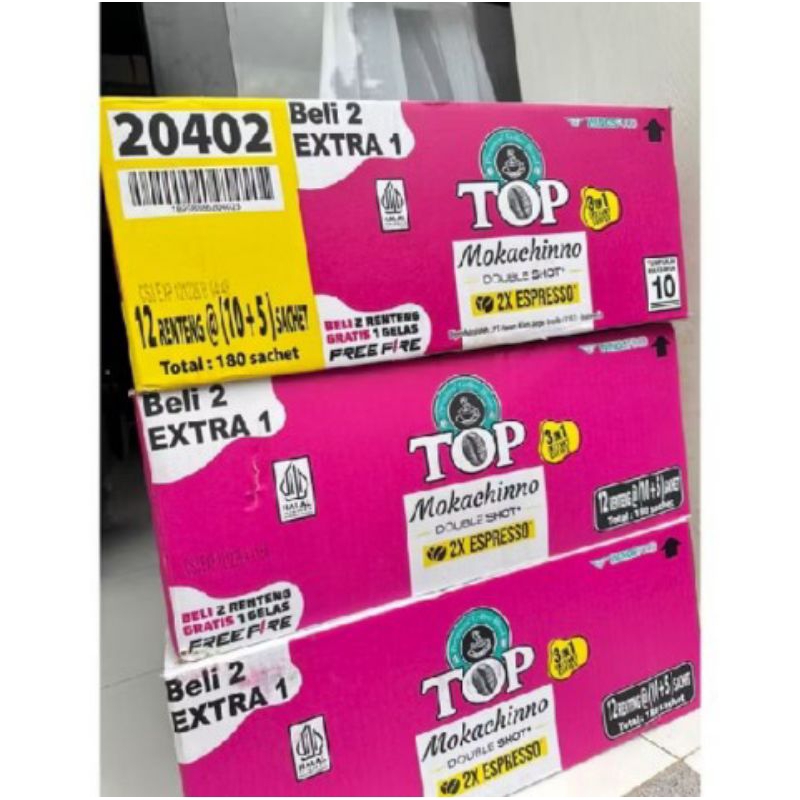 

1 KARTON TOP COFFEE MOKACHINNO (180PCS)