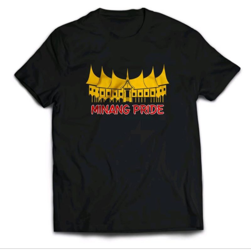 KAOS MINANG PRIDE CORAK RUMAH ADAT KUNING