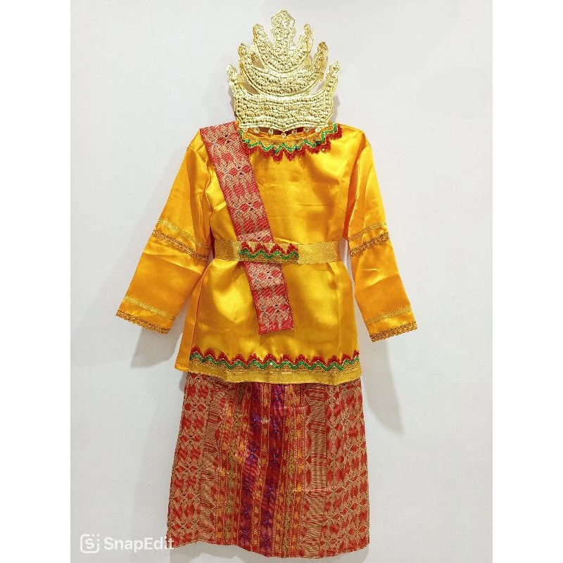 Baju Adat Batak Mandailing Anak Perempuan Cewek TK SD / Baju Adat Batak dan Bulang