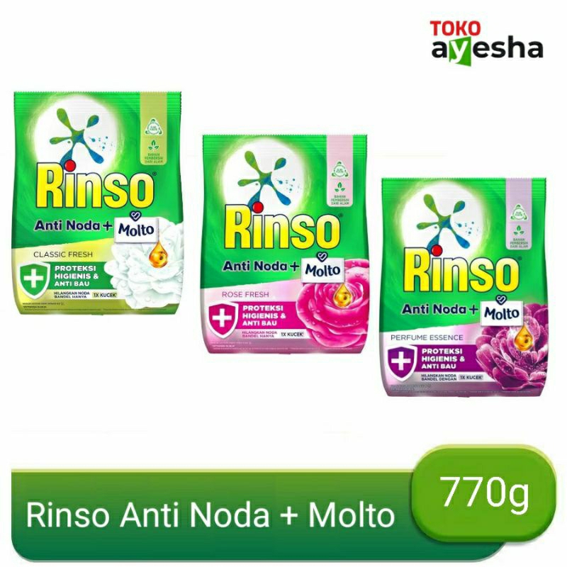 Rinso Anti Noda + Molto 770 gr