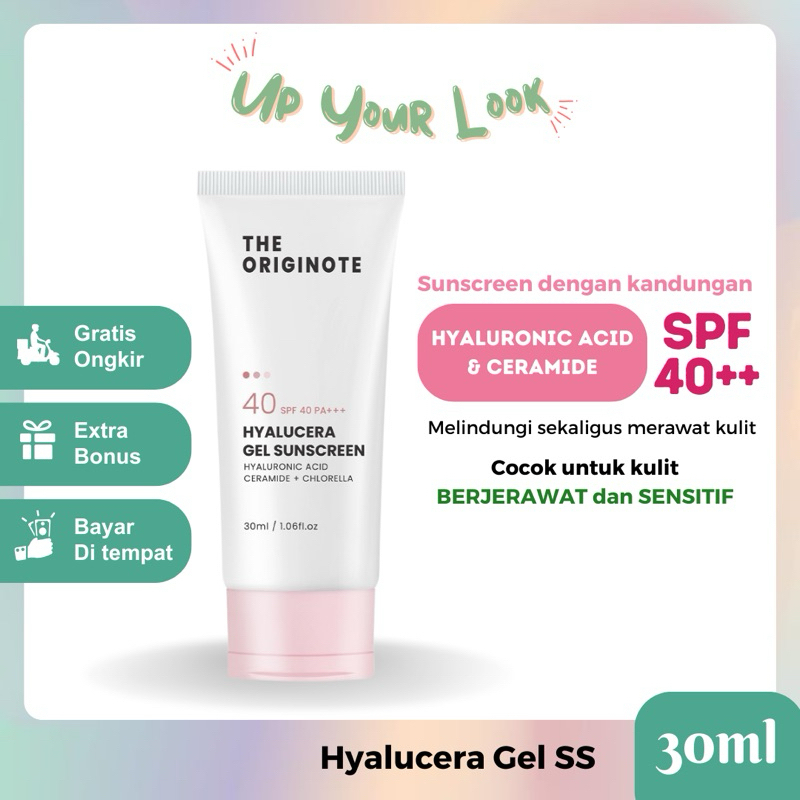 The Originote Hyalucera Gel Sunscreen SPF 40 PA+++ / Sunscreen The Originote Ceramella sunscreen SPF