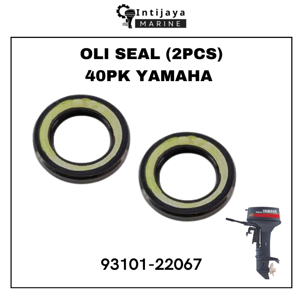 93101-22067 OLI SEAL AS PENDEK (2PCS) 40PK YAMAHA | SEAL OLI SHAFT PROPELLER SUKU CADANG & SPAREPART