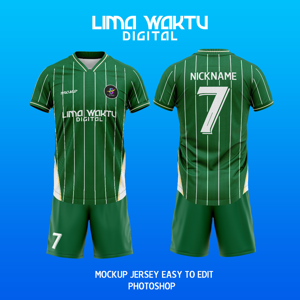 Mockup jersey Lengan Pendek Hanger (Photoshop/TIFF)