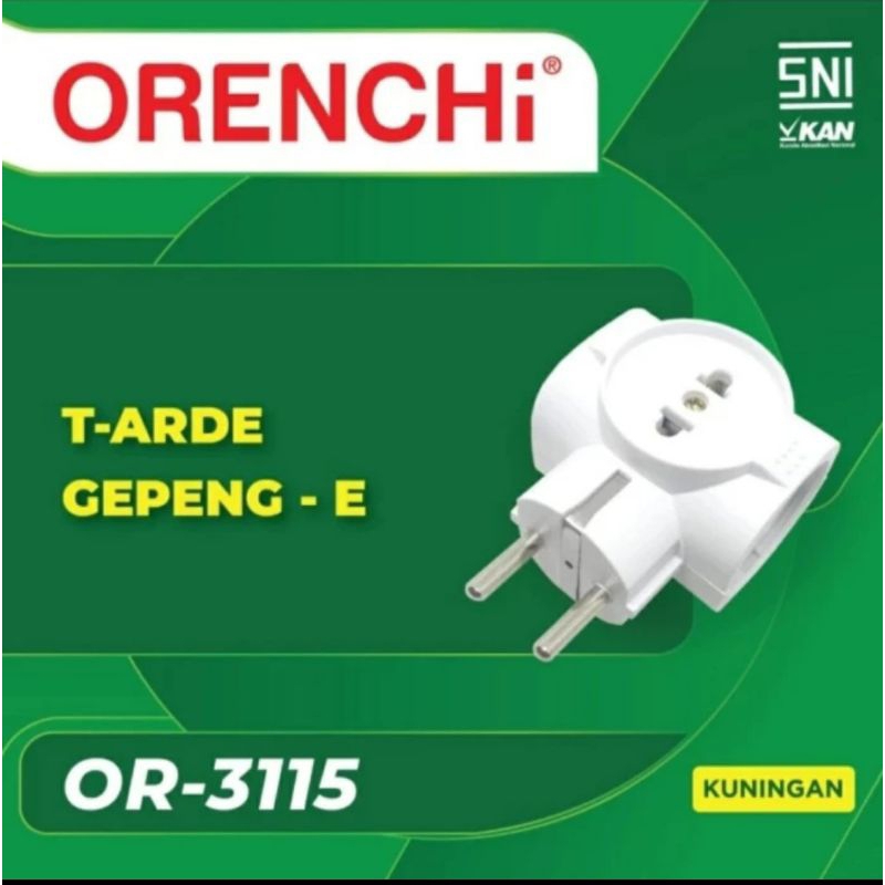 Steker T Arde Gepeng 4 lubang _ Sambungan T Arde isi 4 _ Colokan sambungan T Arde gepeng SNI