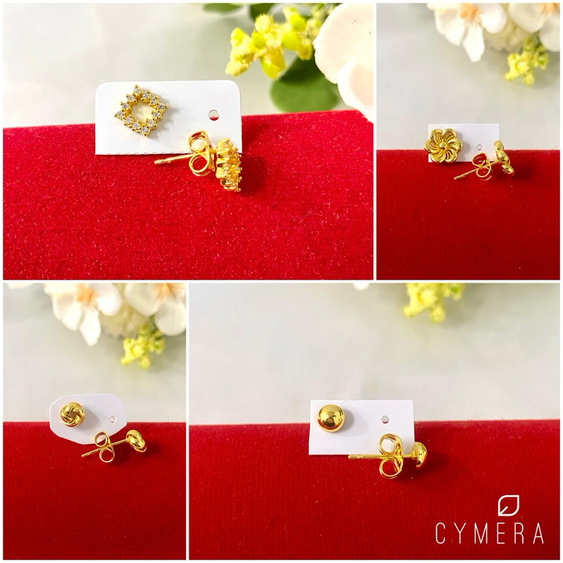 Anting Emas Kw Super 24 Karat/Dilapisi kristal asli Bangkok.99,9% TERBUKTI AWET