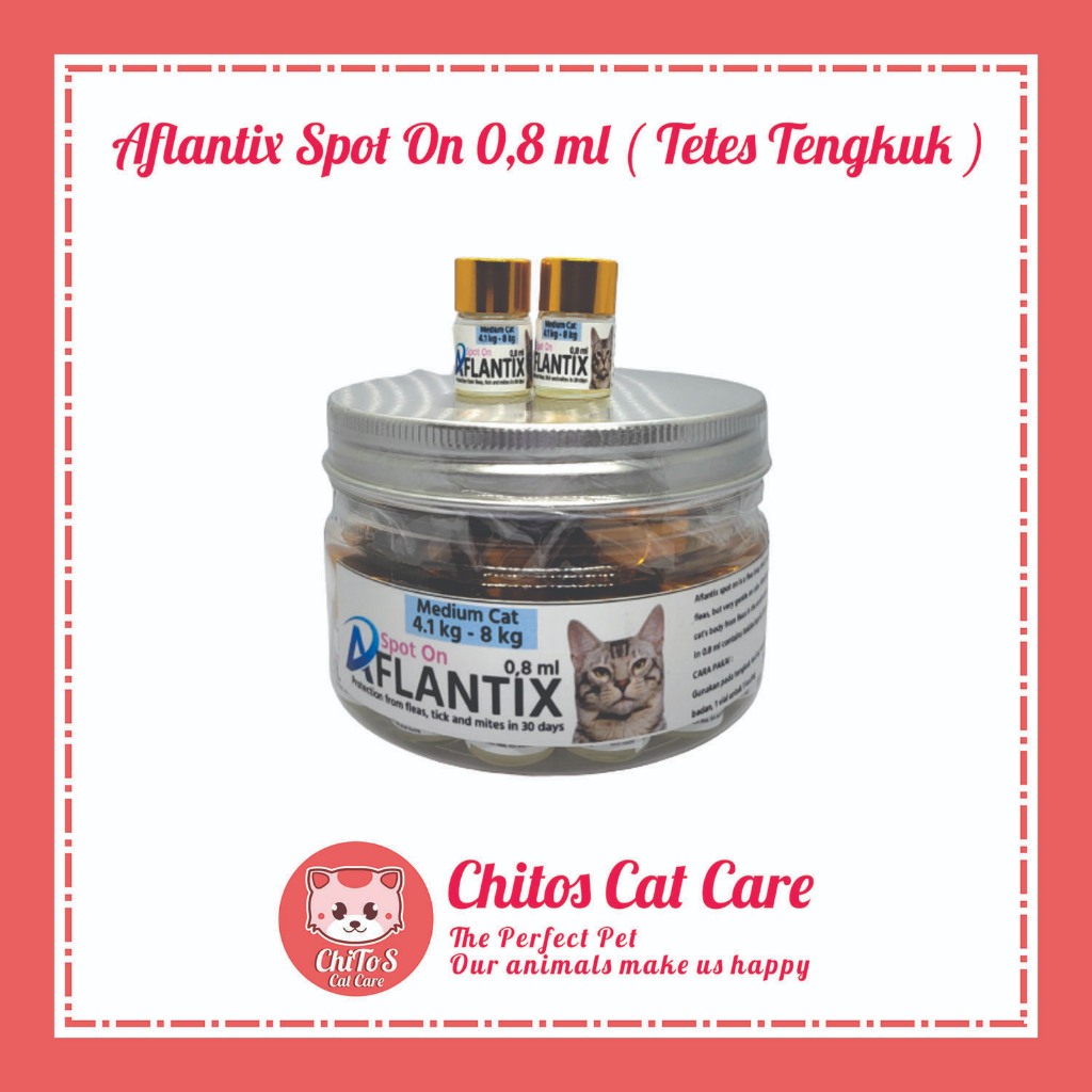 Aflantix Spot On 0.8 ml Tetes Tengkuk OBAT KUTU KUCING OBAT KUTU TETES TENGKUK