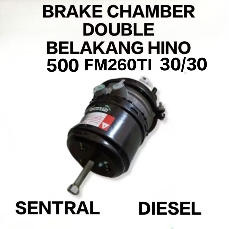 BRAKE CHAMBER DOUBLE BELAKANG HINO 500 FM26OTI 30/30 WABCO S49U0-EW070 ORI