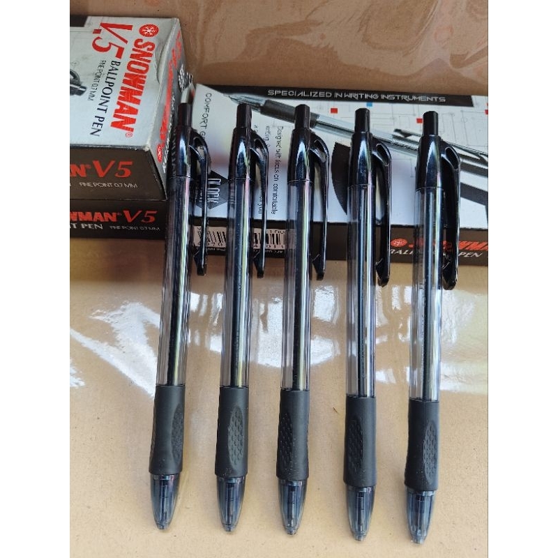 

PULPEN SNOWMAN V5 0'7 mm ORI isi 12 pcs/pck