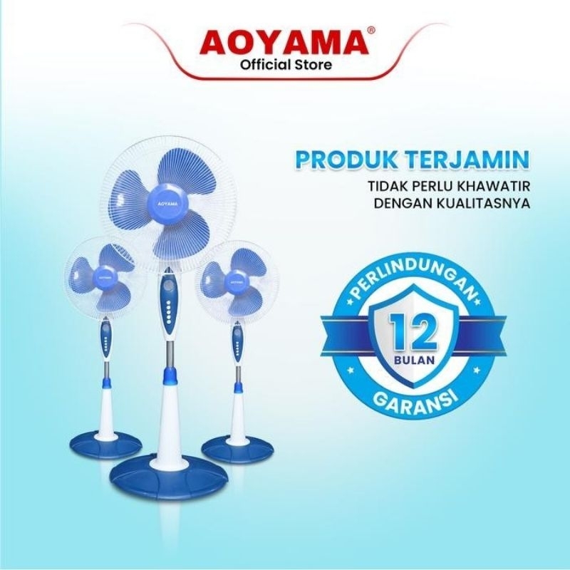 STAND FAN AOYAMA 16inch/KIPAS ANGIN BERDIRI AOYAMA 16inch